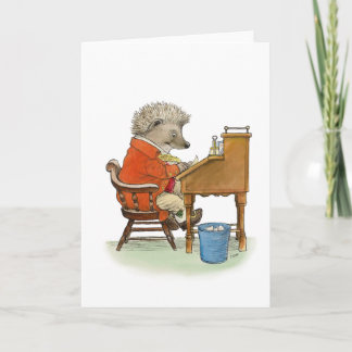 Hedgehog Writer Note Kaart
