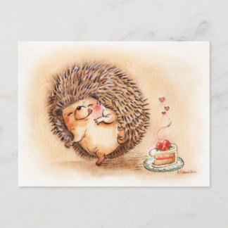Hedgehog YUM! Briefkaart