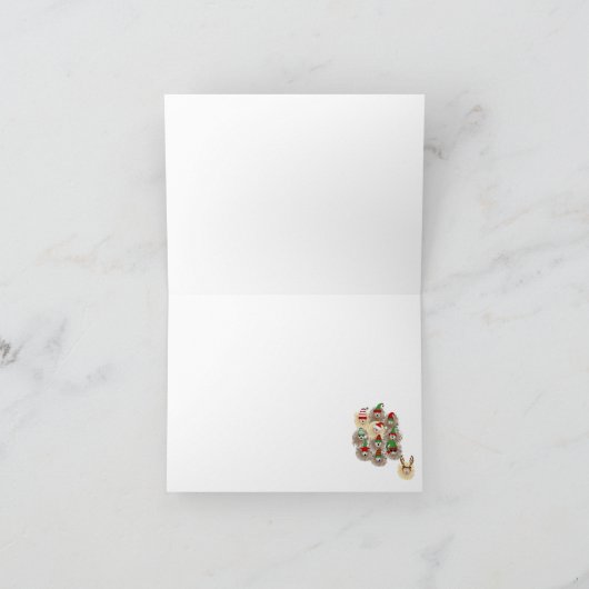 Hedgehogs Holiday Party Note Kaart (Binnen)