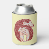 Hedgehogs knuffelen blikjeskoeler (Blikje Voorkant)