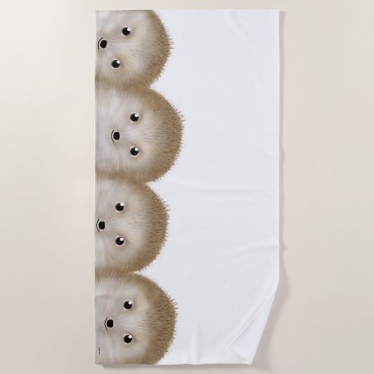 Hedgehogs strandlaken (Voorkant)
