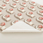 Hedgehogs with Heart Love Sherpa Deken (3/4)