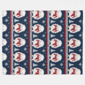 Hedgehogs with Scarves fleece blanket (Voorkant (Horizontaal))