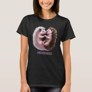 Hedgehugs egel schattig pun dier liefde grafisch H T-shirt