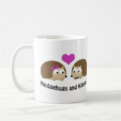 Hedgehugs- en Kisses-egel-liefde Koffiemok (Links)