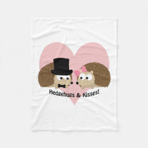 Hedgehugs en Kisses Hégel Couple Fleece Deken