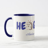 Hedgehugs ! Hérisson personnalisé Mug de café, Mug (Gauche)
