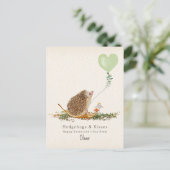 Hedgehugs & Kisses Hedgehog Classroom Valentijn Briefkaart (Staand voorkant)