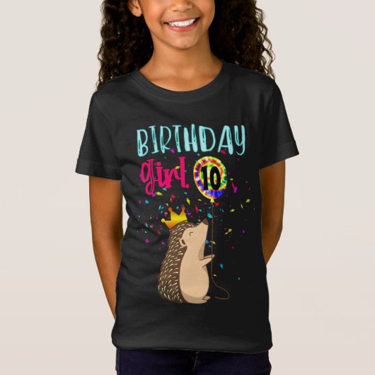 Hedgel Birthday Girl Party Gifts T-shirt (Voorkant)