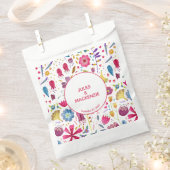 Hedgerow Wild Flowers Waterverf Wedding Bedankzakje (Geknipt)