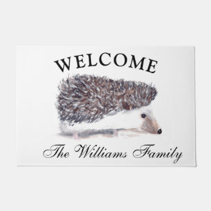 Hedgie Waterverf Hedgehog Dieren Pet Cute Deurmat