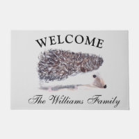 Hedgie Waterverf Hedgehog Dieren Pet Cute