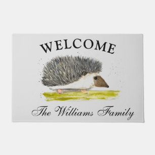 Hedgie Waterverf Hedgehog Dieren Pet Cute Deurmat