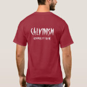Hedonisme versus Calvinisme T-shirt (Achterkant)