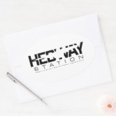 HEDWAY Station ovale sticker (Envelop)