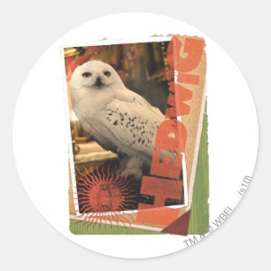 Hedwig 1 ronde sticker