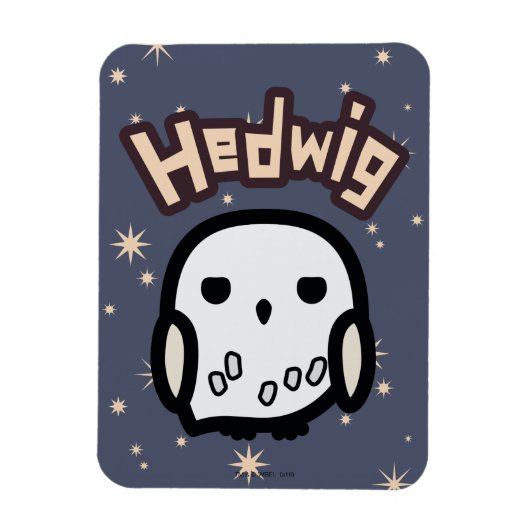 Hedwig Cartoon Character Art Magneet (Verticaal)