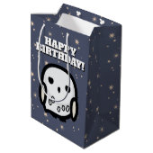 Hedwig Cartoon Character Art Medium Cadeauzakje (Achterkant Gekanteld)