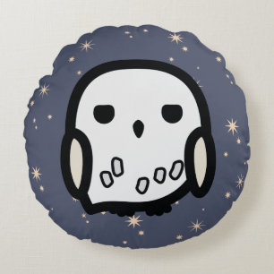 Hedwig Cartoon Character Art Rond Kussen