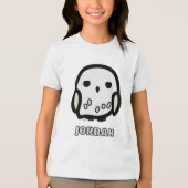 Hedwig Cartoon Character Art Tri-Blend Shirt (Voorkant)