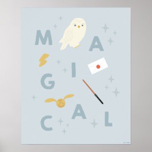 Hedwig "magische" typografie grafisch poster