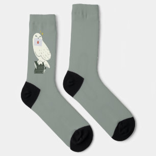 Hedwig Met Brief Whimsical Tekening Sokken