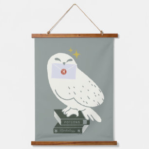 Hedwig Met Brief Whimsicale Tekening Hangend Wandkleed