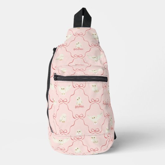 Hedwig Pink Ribbon Pattern Sling Bag (Voorkant)