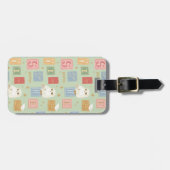 Hedwig Post Letter Block Pattern Bagagelabel (Voorkant horizontaal)