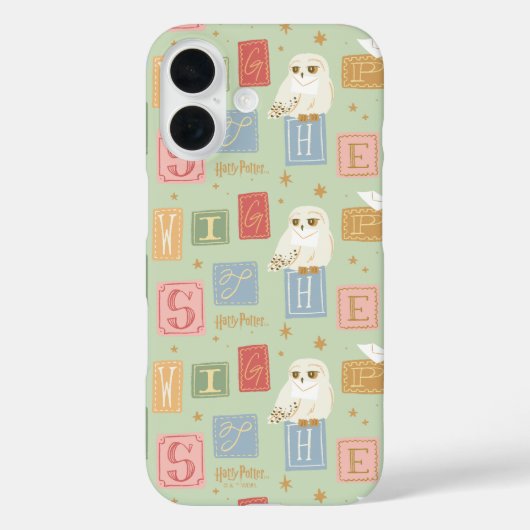 Hedwig Post Letter Block Pattern Case-Mate iPhone Case (Achterkant)