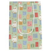 Hedwig Post Letter Block Pattern Medium Cadeauzakje (Achterkant)