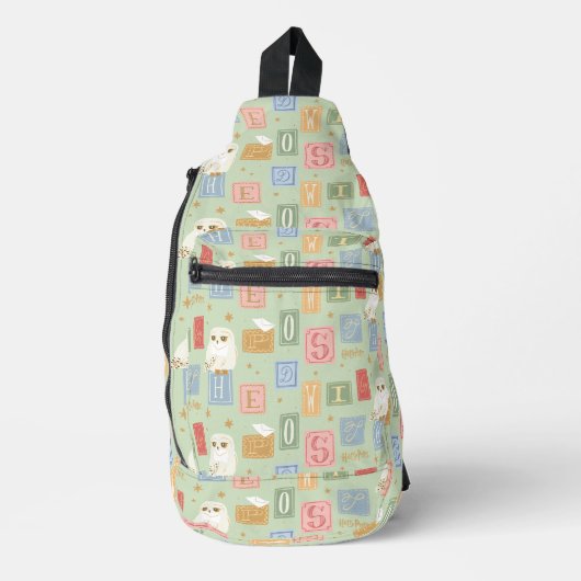 Hedwig Post Letter Block Pattern Sling Bag (Voorkant)
