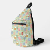 Hedwig Post Letter Block Pattern Sling Bag (Rechterhoek)