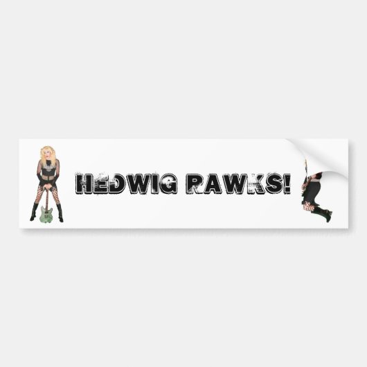Hedwig Rawks bumper sticker (Voorkant)