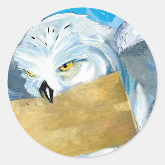 Hedwig Ronde Sticker (Voorkant)