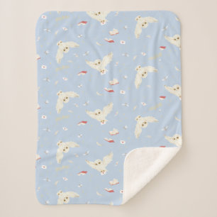 Hedwig Uil Post Brief en Boeken Patroon Sherpa Deken