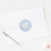 Hedwig Uil Post Letters en Boeken Patroon Ronde Sticker (Envelop)