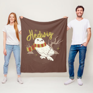 Hedwig Whimsical Bos Tekening Fleece Deken
