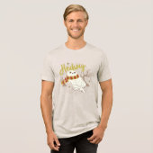 Hedwig Whimsical Bos Tekening Tri-Blend Shirt (Voorkant volledig)