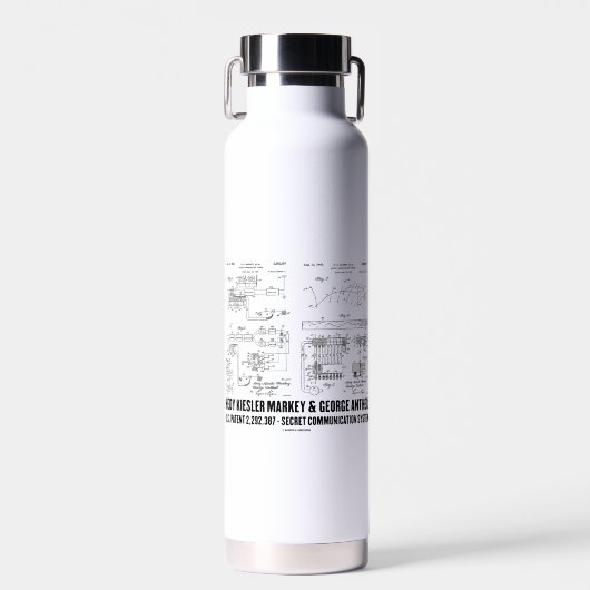 Hedy Kiesler Markey G. Antheil US Patent 292387 Waterfles (Voorkant)