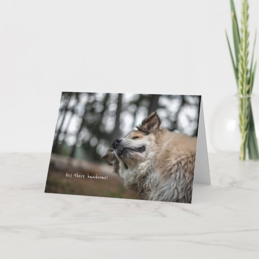 Hee, handsome. kaart (Voorkant)