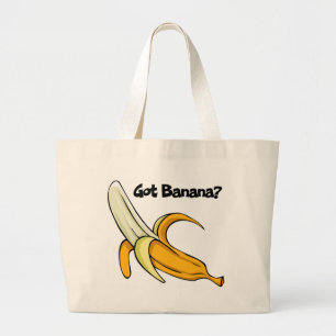 heeft bananen grote tote bag