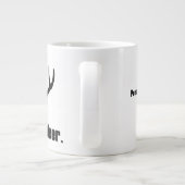Heeft Deer Black Antlers persoonlijke Jumbo-Mok Extra Grote Beker (Achterkant)