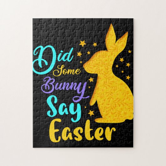 Heeft een Bunny Pasen gezegd? Legpuzzel (Verticaal)