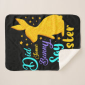 Heeft een Bunny Pasen gezegd? Sherpa Deken (Voorkant (horizontaal))