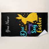 Heeft een Bunny Pasen gezegd? Strandlaken (Voorkant)