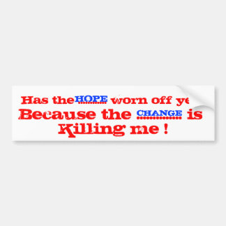 Heeft het HOPE afgebroken Bumpersticker