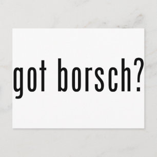 Heeft hij borsch? briefkaart