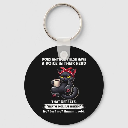 Heeft iemand anders een stem in zijn hoofd die sleutelhanger (Voorkant)