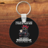 Heeft iemand anders een stem in zijn hoofd die sleutelhanger (Voorkant)